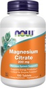 NOW Foods Supplements, Magnesium Citrate 200 mg, Enzyme Function*, Nervous System Support*, 100 Tablets
