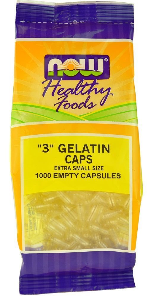 Nourriture - Gélatine Capsules vides '3' Taille (Extra de petite taille) - 1000 Gelcaps