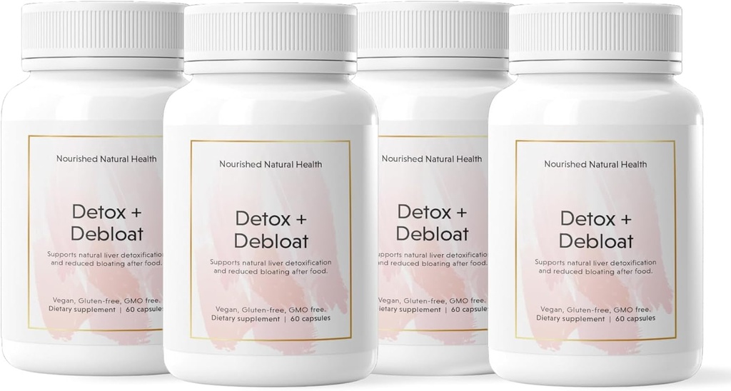 Détox naturel nourri + Débloat - Supplément végétalien de chardon et de racine de dandelion pour les femmes - Bloating Relief & Digestion Support - 240 Capsules