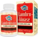 Lumbrokinase 200mg (Max Activity 1 500 000 LKU) - Supplément d'enzymes Lumbrokinase, plus efficace que la Nattokinase - 90 Capsules