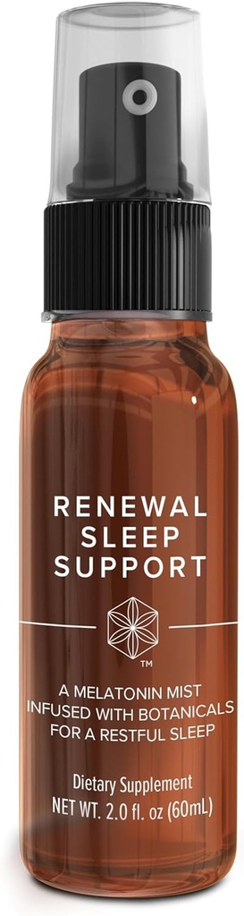Renouveau d'Isagenix Sleep SupportTM - Spray de sommeil par mélatonine orale à action rapide - Infusé avec des botaniques pour le réalignement naturel du cycle du sommeil - Rafraîchissement frais de parfum de spermatozoïde - Pas d'ingrédients artificiels