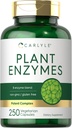 Enzymes des plantes de Carlyle avec protéase, papaine, lactase et bromelain, 250 capsules