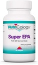 Nutricologie Super EPA - supplément Omega 3, concentré d'huile de poisson, EPA, DHA, acides gras Omega 3, anchovies, softgels d'origine durable - 60 Compte