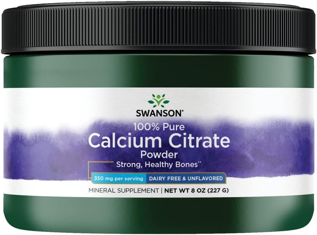 Swanson 100% Pure Calcium Citrate PWD 8 OZ