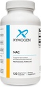 XYMOGEN NAC N-Acetyl-Cysteine 600mg - Cardiovascular, Antioxidant, Liver Detox + Immune Support Supplement - Supports Glutathione Synthesis - Non-GMO NAC Supplement (120 Capsules)