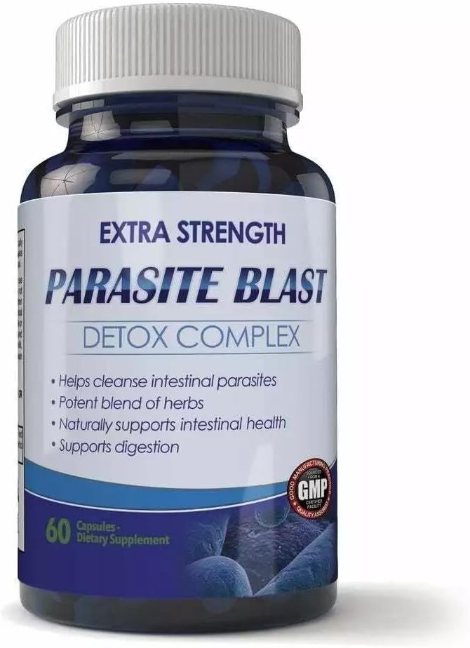 Détox de nettoyage parasite : 60 capsules pour stimuler rapidement le corps et la désintoxication de la santé, Cleanse naturel