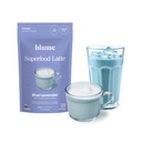 Blume Superfoods Latte - Poudre de lavande bleue avec Spiruline bleue et lait de coco, Sans caféine, Low-Sugar, Biologique, Céto, Vegan, soutient le sommeil et le calme, Latte de lavande- 25 portions