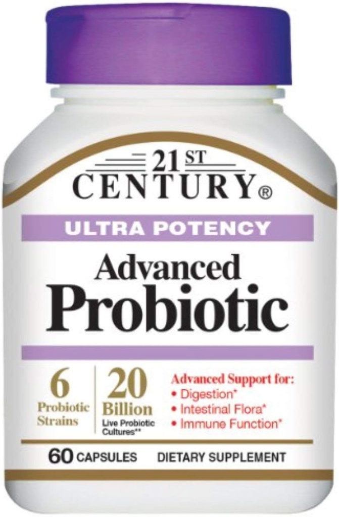 21st Century Ultra Potency Advanced Probiotic Capsules 60 ea (paquet de 4)