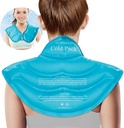 Pack de glace Comfytemp pour les épaules de cou soulagement de la douleur, résuable grand gel enveloppe de refroidissement des épaules pour le haut du dos, compression froide thérapie physique pour blessures cervicales, hommes femmes Cadeau