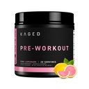 Kaged Original Pre Workout Powder, Limonade Rose, Bêta Alanine, L-Citrulline, BCAAs, 274 mg de caféine biologique, 20 portions