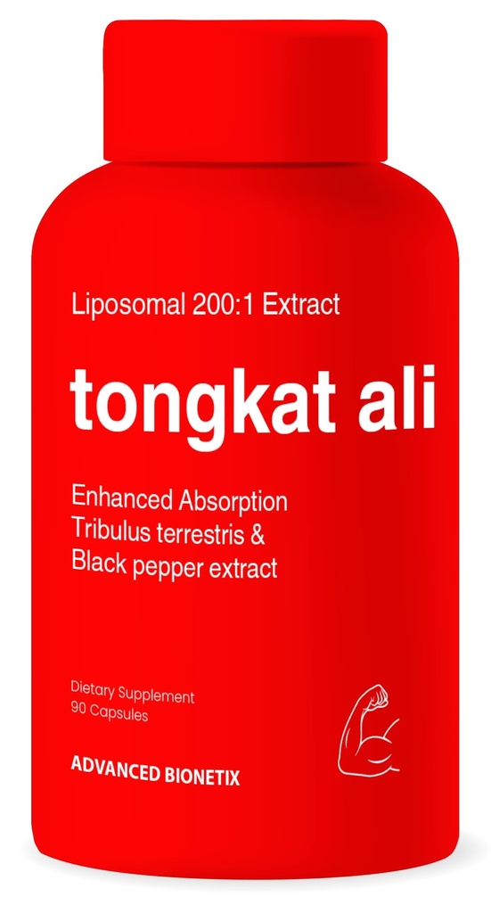 Liposomale Longjack Tongkat Ali Extract Capsules 200x Strength, 200 000 mg