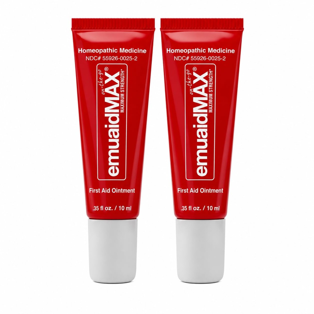 L'onguent de traitement des champignons d'ongle d'EMUAIDMAX – puissant traitement naturel des champignons d'ongles et d'ongles pour les infections fongiques résistantes, réduit les démangeaisons et les désagréments, la taille en marche, 0,35oz, 2 packs