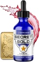 FWS Colloïdal Gold Liquid Drops, Ascension Méditation Spirituelle Aide Cerveau Boost, Améliorer la sensibilisation Clarity Dreams Intuition, Fait à partir de 99.99% Or suisse pur, 100 ppm, Rouge rubis, Real 24K