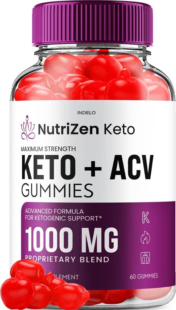 NutriZen Keto ACV Gummies - Formule avancée Nutri Zen Keto Plus ACV Gummies Apple Cider Vinegar Keto Nutrizen ACV Gummies Dietary Supplément Avis Hommes Femmes (60 Gummies)