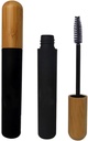 mollensiuer 2Pcs 6ml Rechargeable Mascara Tube Bouteilles Violons Noir Réutilisable Crayon Crème Conteneur Bouteille avec baguette et bouchon en bambou pour bricolage Mascara, Voyage