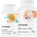 THORNE - Super EPA and Red Yeast Rice & CoQ10 Bundle - Supports Cardiovascluar, Joints, Brain, and Skin Health - 90 to 120 Servings