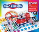 Circuits de snap Jr. SC-100 Kit d'exploration électronique, plus de 100 projets, manuel de projet en couleur complète, 28 pièces, jouet éducatif STEM pour enfants 8 +