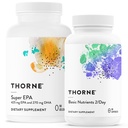THORNE - Trousse d'essentiels de bien-être - Omega-3 et multivitamine Combo - Super EPA et nutriments de base 2/jour - 30 portions