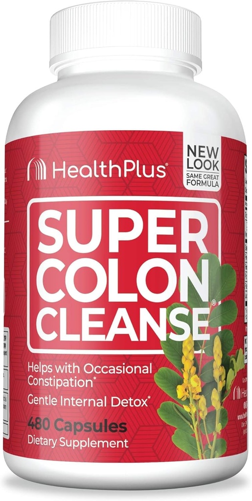 Health Plus Super Colon Cleanse: Nettoyer 10 jours -Détoxiquer 12 nettoyants, 480 Nombre (plage peut varier)