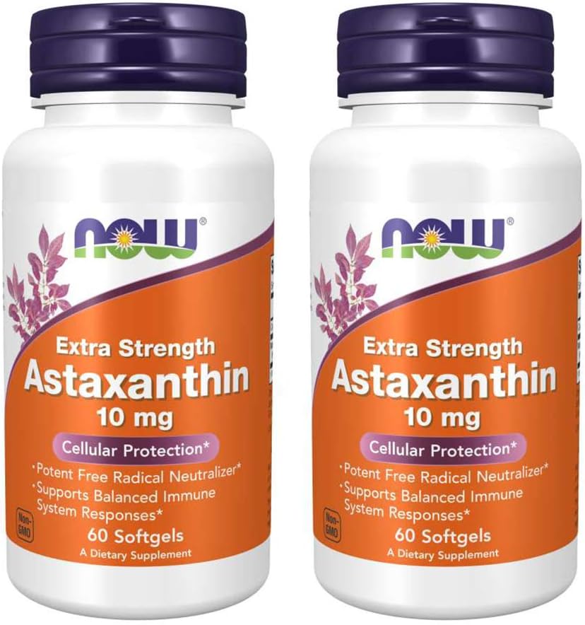 Aliments Astaxanthine 10mg 60 SoftGels (2 Pack)