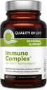 Complexe Immuno Qualité de vie – Comprend extrait de champignons AHCC, vitamine C, vitamine D3, cuivre, zinc