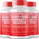 Glycogen Support Capsules, Supplément de soutien de formule avancée, Toutes les pilules de formule naturelle pour maintenir des niveaux de santé, mieux-être global - la force maximale, Glycogen Support Pills Avis (3 Pack)
