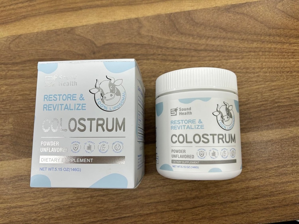 Poudre de supplément de colostrum pour les humains - Supplément de colostrum biologique pour Gut Health, Beauty et Immune Support - Non aromatisé (73 portions)