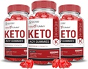 Laboratoires justifiés (3 Pack Tummy Keto ACV vinaigre de cidre de pomme formulé avec du jus de betterave de grenade en poudre B12 Vegan Non OGM 180 Gommies
