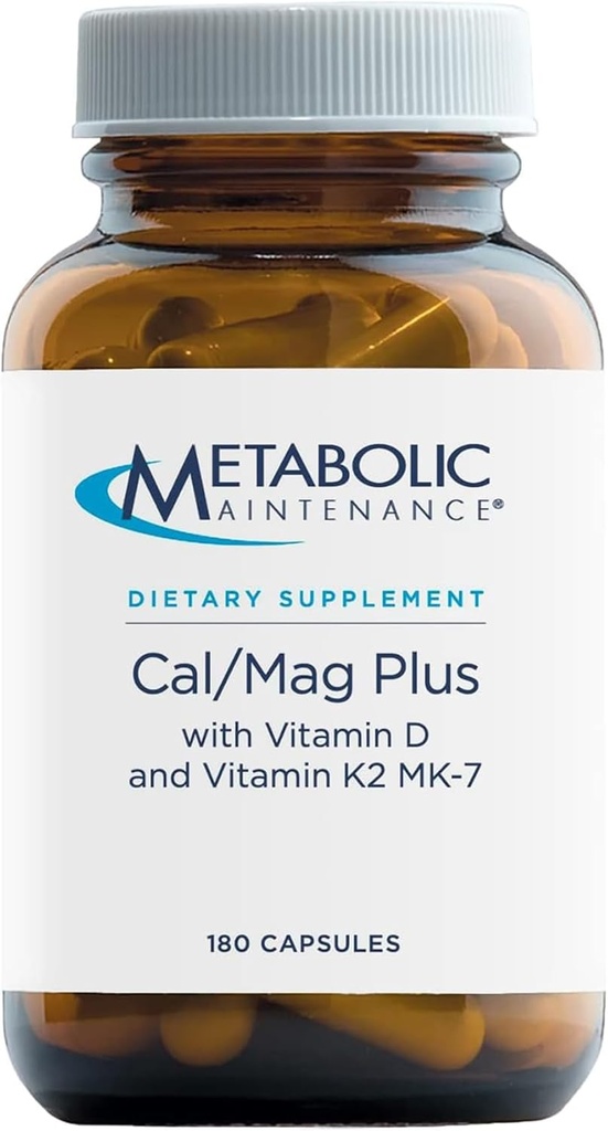 Metabolic Maintenance - Cal/Mag Plus w/Vitamin D & K2 180 caps