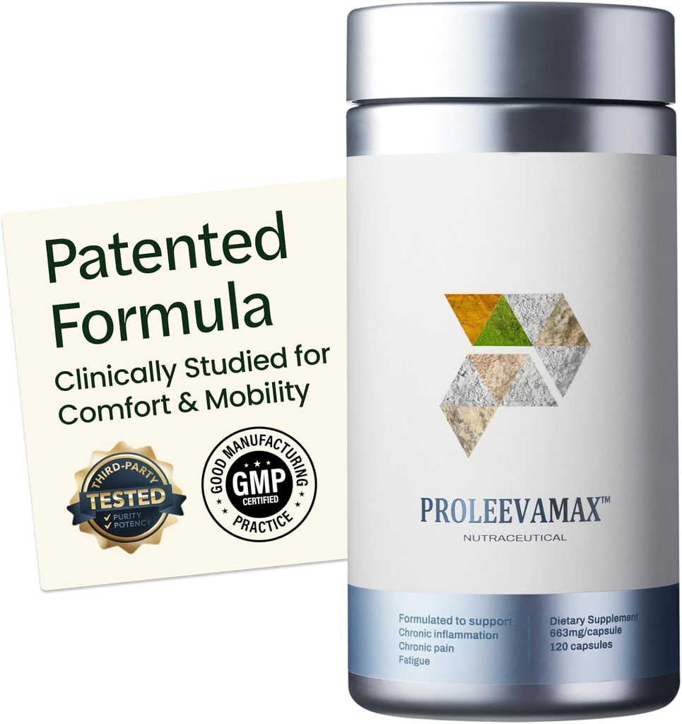 Suppléments nutraceutiques - Supplément de soutien nerveux, supplément de soutien musculaire et joint, avec curcumine et resvératrol - 13 ingrédients naturels non OGM - 120 capsules