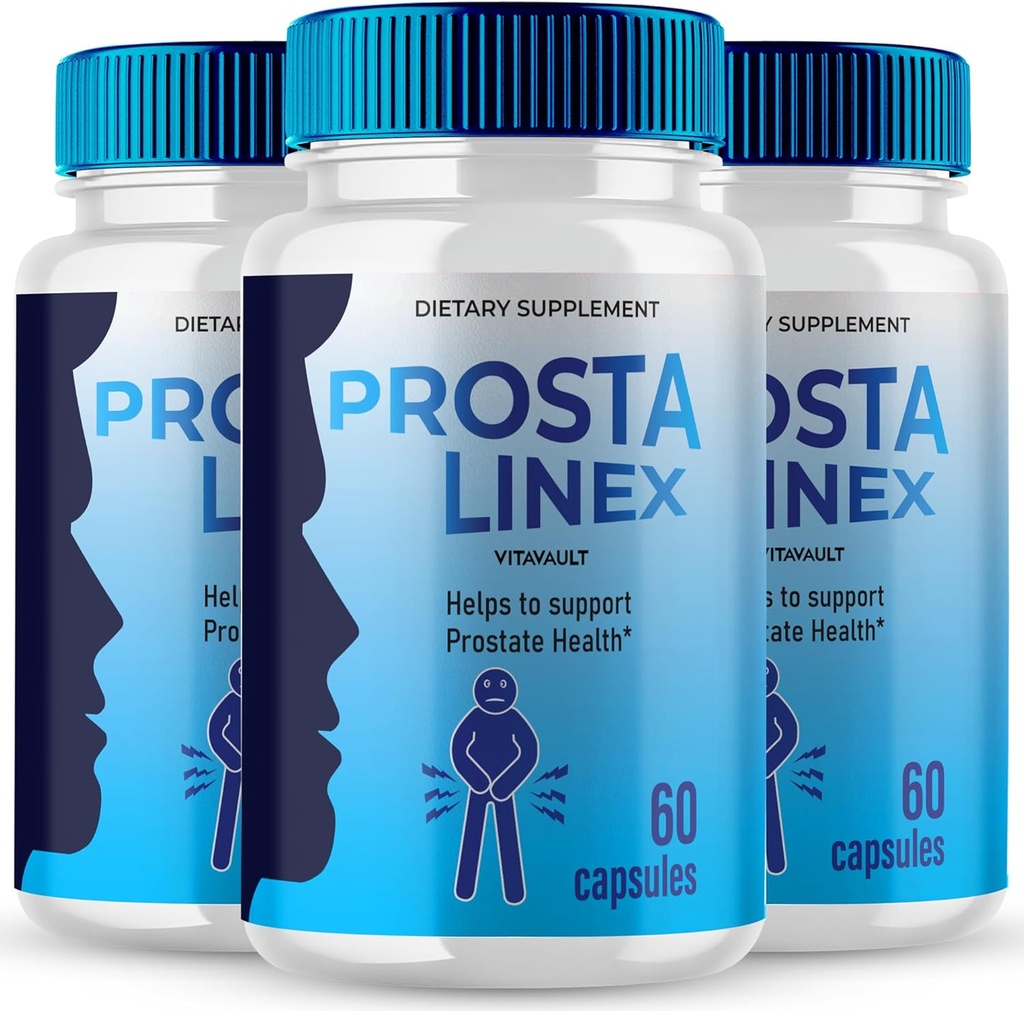 Prosta Linex Capsules, Prosta Linex Prostate Health Supplement Pills - Extra Strength, ProstaLinex Supports Prostate Heath All Natural Formula, Prosta Linex Capsules Reviews (3 Pack)