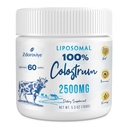 Supplément en poudre de colostrum bovin liposomique 2500 mg, absorption plus élevée que le colostrum bovin régulier (60 portions)