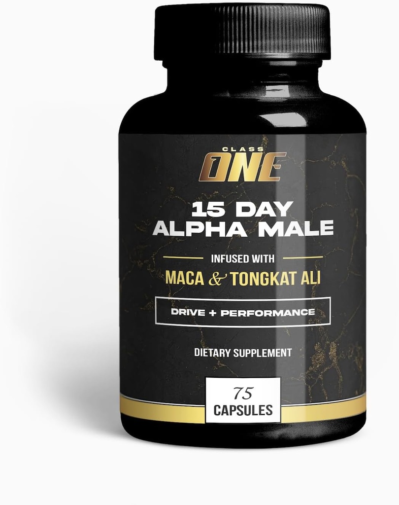 Alpha Male Daily Multi-Supplement – Formule complète pour la vitalité et le bien-être – 60 capsules – Non-OGM et sans gluten