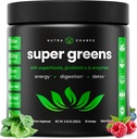 NutraChamps Super Greens Poudre Superfood Premium 20+ Bio Green Veggie Wheat Grass, Spirulina, Chlorella.