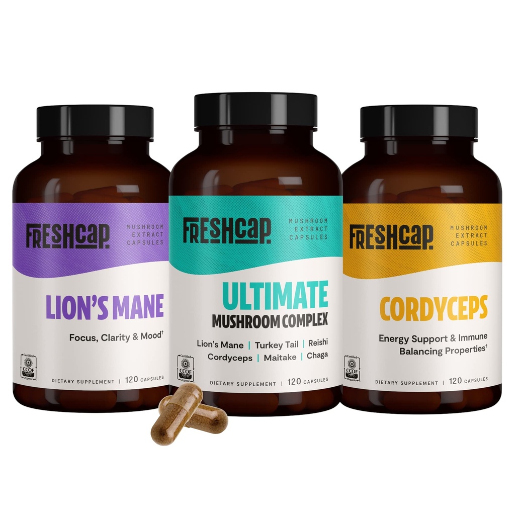 Gélules (Lions Mane, Cordyceps, Ultimate Mushroom Complex)
