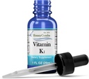 Les gouttes liquides de vitamine K1 - Fabriqué aux États-Unis - Phylloquinone naturelle haute puissance pour les hommes, les femmes, les enfants et les nouveau-nés Great for Dark Undereye Circles - taille en vrac également disponible