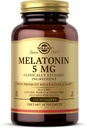 Solgar Melatonin 5 mg, 120 Nuggets - Aide à promouvoir la détente et le repos - Melatonine cliniquement étudiée - Vegan, sans gluten, sans lait, sans casher - 120 portions