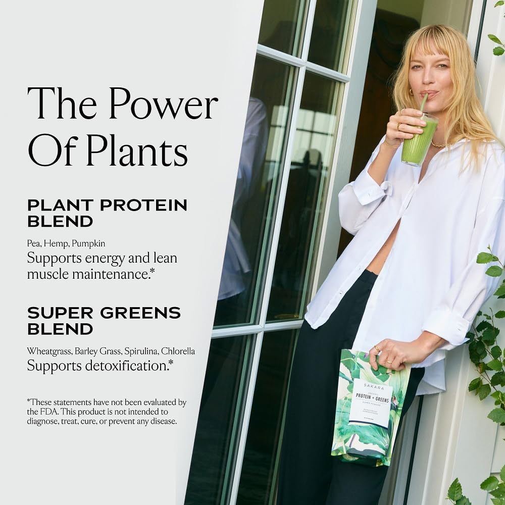 SAKARA Super Powder Bundle - Protéines + Verts Protéines organiques Poudre, Métabolisme Super Poudre, et poudre de fibre prébiotique