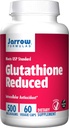 Formules de Jarrow Réduction du glutathion, soutient la santé du foie, 500 mg, 60 Capsules de Veggie