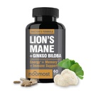 NooMost Lions Mane Supplément Capsules Organiques - avec Ginkgo Biloba - Cognitive Health, Focus & Memory Support - Superfood naturel pour le cerveau, l'énergie et la santé immunitaire - 60 Capsules - 2 mois d'approvisionnement