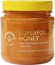 Superfood Honey by Beekeeper's Naturals - Bee Pollen, Royal Jelly, Propolis, Honey - Énergie naturelle, Immune Support, Clarté mentale, Performance athlétique (4.4 oz)