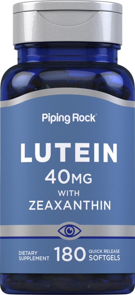 Supplément à la lutéine et à la zéaxanthine de la roche piquante 40 mg 180 Softgels