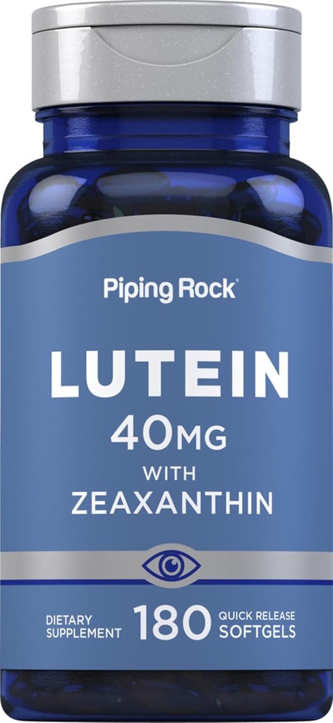 Supplément à la lutéine et à la zéaxanthine de la roche piquante 40 mg 180 Softgels
