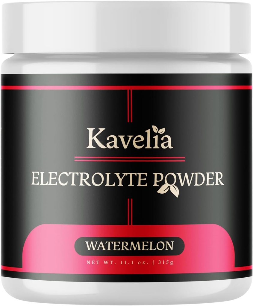 Alimentation en poudre d'électrolyte ultra Premium - minéraux essentiels, y compris le calcium, le magnésium et le potassium, avec des vitamines C, D3 et K2 (régulaire, pastèque)