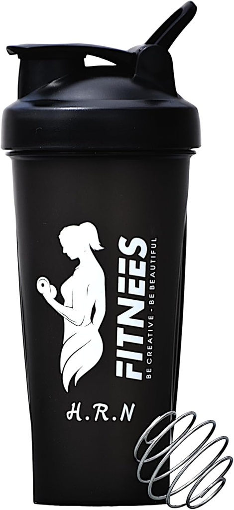 H.R.N 20 Once Protein Shaker Bouteille pour femmes, Protein Shaker Bouteille, Shaker Bouteille parfaite pour pré et post entraînement, Shaker Cup pour boisson protéinée, Cocktail Shaker Cup.