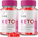 labos de taille - Réfit Keto ACV Gummies pour la perte de poids avancée avec vinaigre de cidre de pomme, supplément, aide à réduire la graisse Belly, pour la force supplémentaire (120 Gummies)