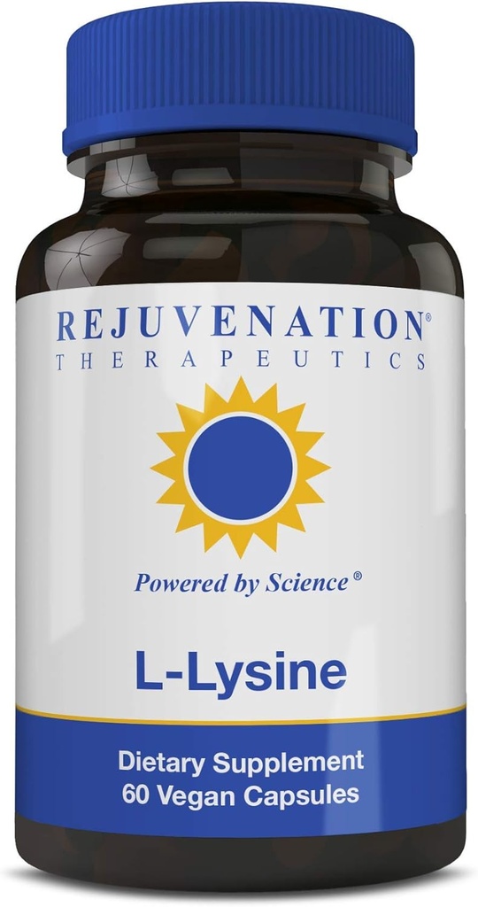 Rejuvenation thérapeutique - L-Lysine, soutient la santé de la peau (60 gélules véganes, 500mg)