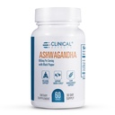 Effets cliniques Ashwagandha avec poivre noir pour l'endurance et le calme - 60 capsules Ashwagandha - Fabriqué aux États-Unis