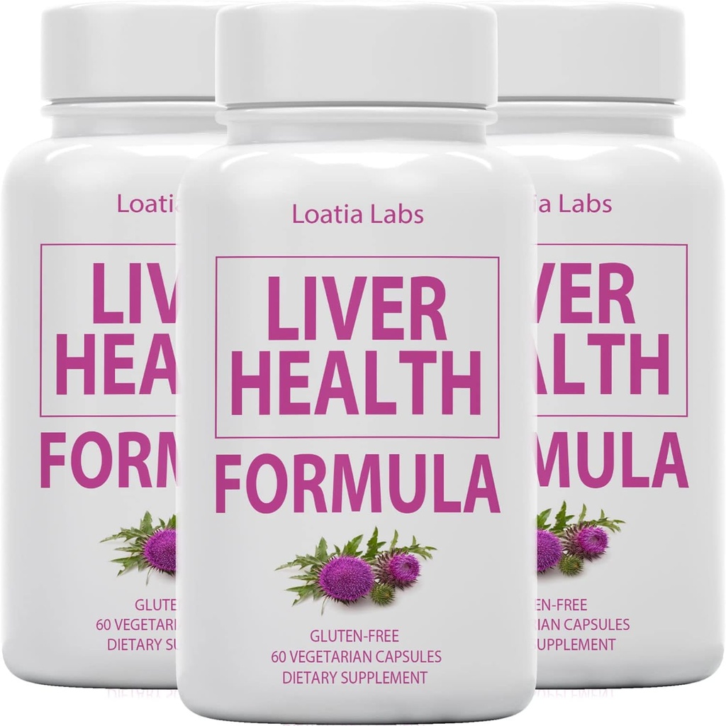 (3 Pack) Formule de santé du foie, nettoyage, détox, flush, réparation Fatty Liver Support, avec Artichaut, Thistle de lait, Dandelion, Beet, Berberine, Pure Natural Superstar Recherche, Supplément de capsules végétaliennes