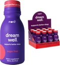 Plus Labs Dream Well, 5MG Melatonin Solution de boisson holistique de sommeil, non-Habit formant avec 5HTP, Lemon Baume, Jujube Seed, Glycine (paquet de 12)
